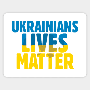 Ukrainian Lives Matter Sticker